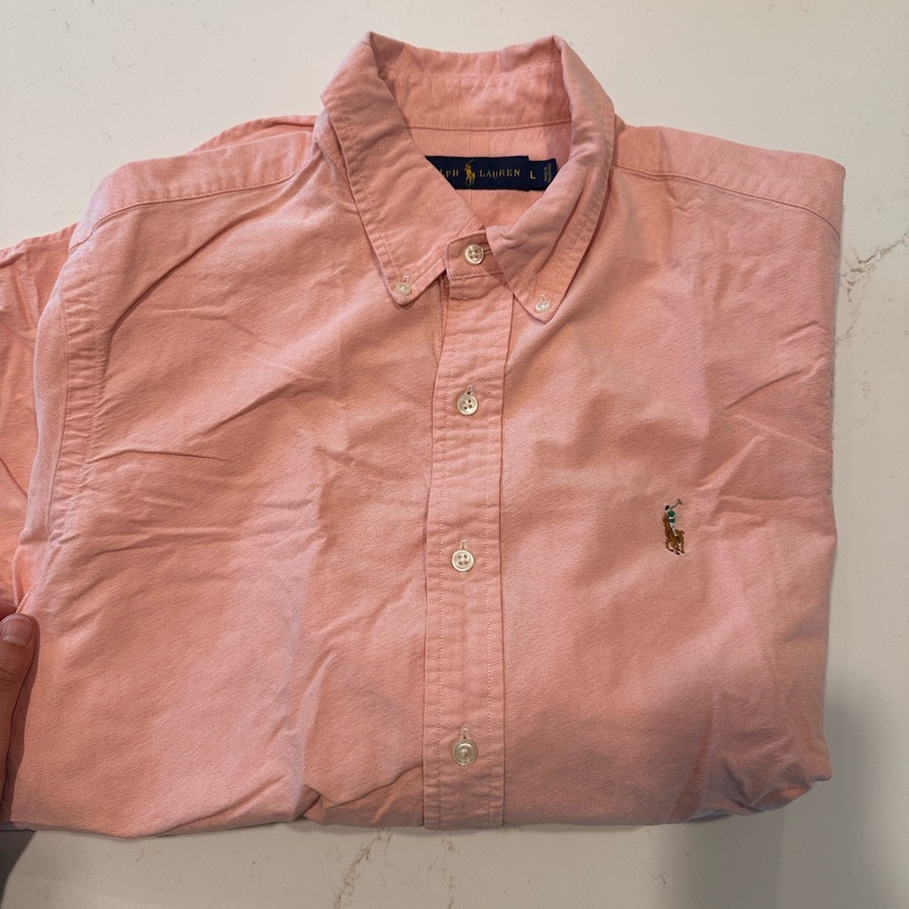 Ralph Lauren Men's Light Pink Casual Shirt
